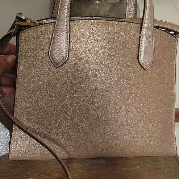 Limited Edition Kate Spade Tinsel Collection Rose Gold Purse and Wallet Set - Picture 6 of 6